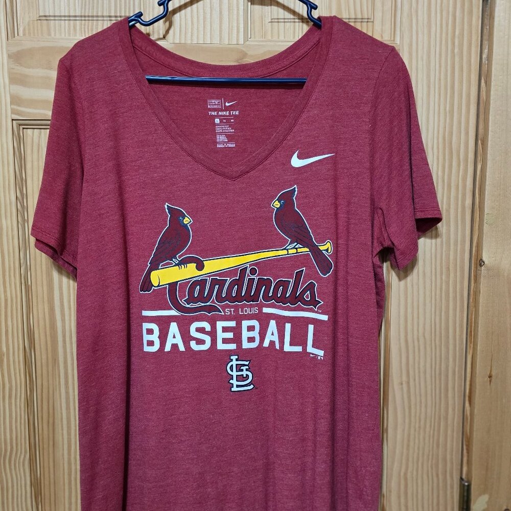 St Louis Cardinals Baseball Ladies Nike T-shirt XL Excellent